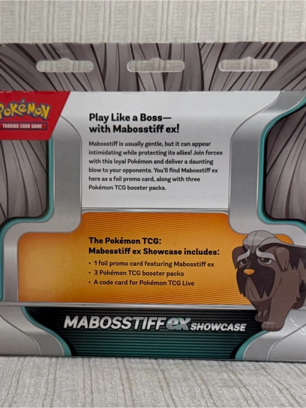 Pokemon Mabosstiff ex Showcase - Blue, Red, Orange, White